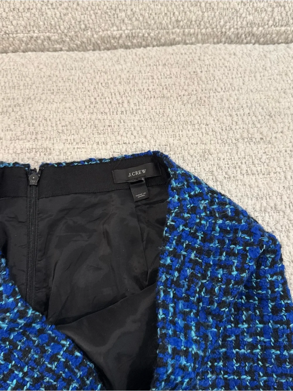 J. Crew Tweed Blue Women’s Skirt